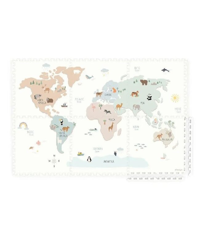 Play & Go Play & Go - 3-in-1 Puzzle mat WORLDMAP