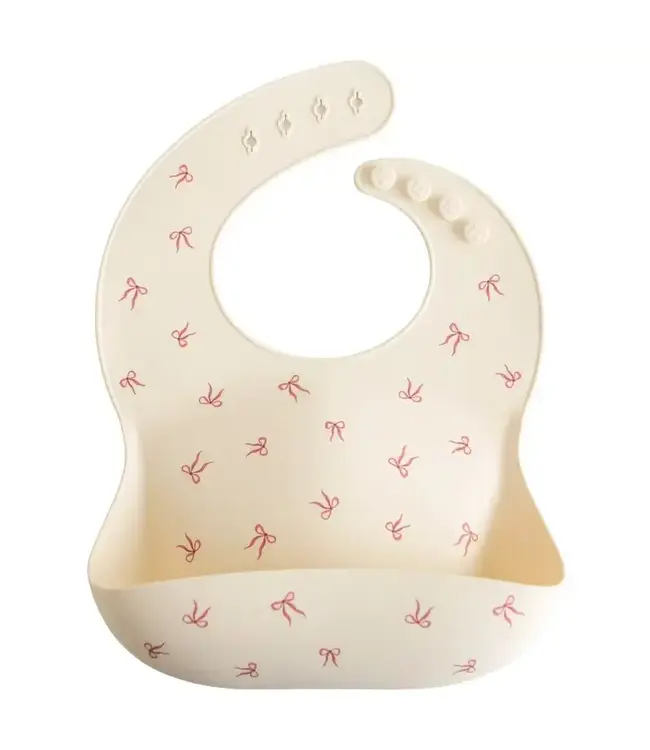 Mushie Mushie - Silicone Bib - Bows