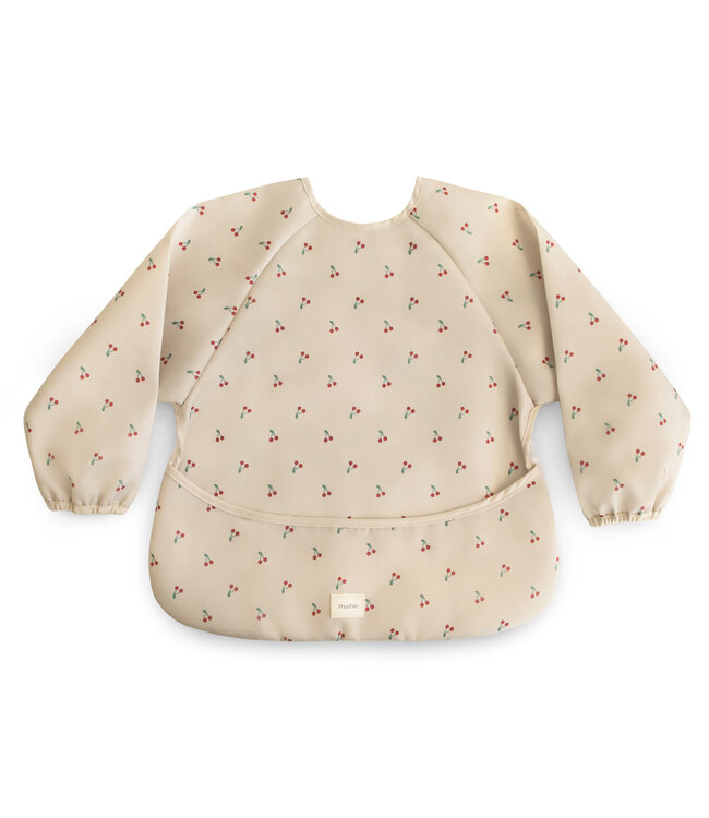 Mushie Mushie - Long Sleeve Bib - Cherries
