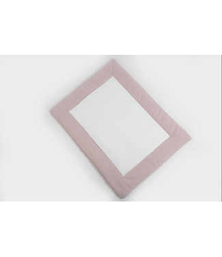 Maison Naline Maison Naline - Parktapijt kader en verlengstuk herringbone roze  - middenstuk angora ivoor