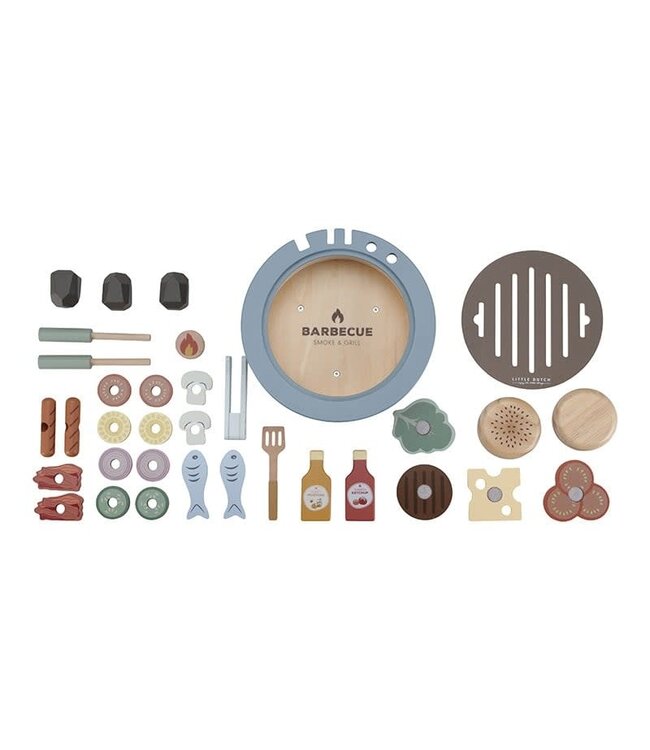 Little Dutch Toys Little Dutch Toys - Houten barbecue speelgoedset FSC