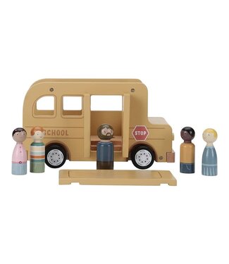 Little Dutch Toys Little Dutch Toys - Houten schoolbus met poppetjes FSC
