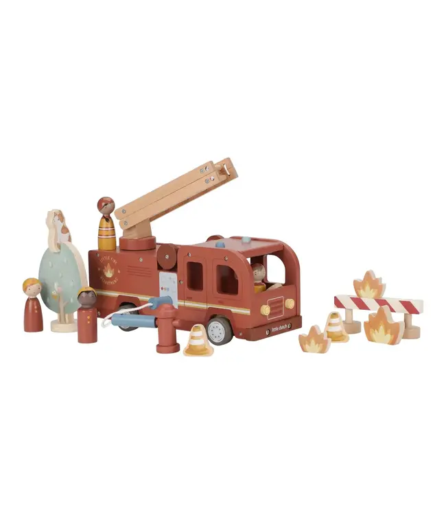 Little Dutch Toys Little Dutch Toys - Brandweerwagenset FSC