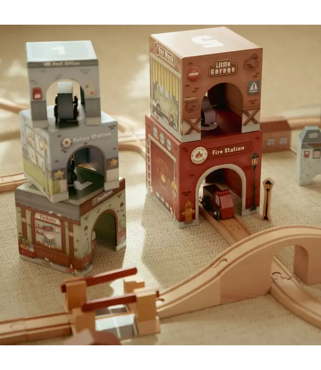 Little Dutch Toys Little Dutch Toys - Stapelblokken met auto's FSC