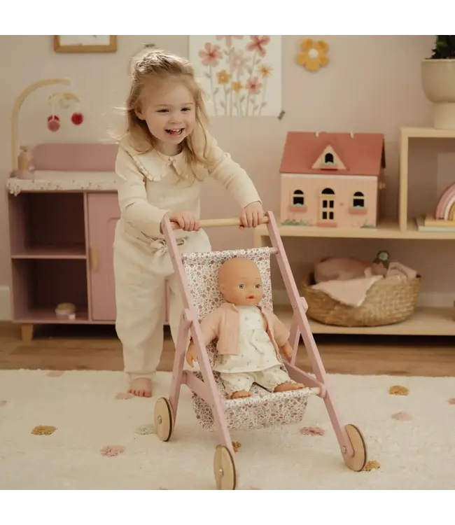 Little Dutch Toys Little Dutch Toys - Houten poppenbuggy FSC