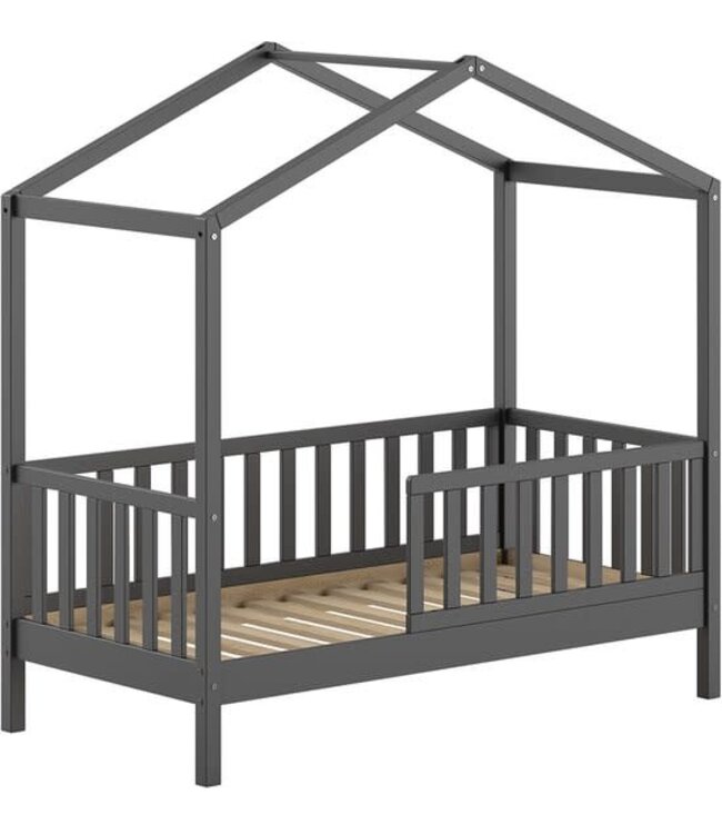 JAXX Jaxx - Dallas Junior Bed 70X140 Antraciet (Lattenbodem Inbegrepen)