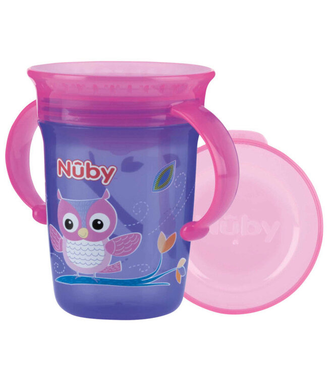Nuby Nuby - 360° Wonder Cup met handvaten - 240ml - 6m+