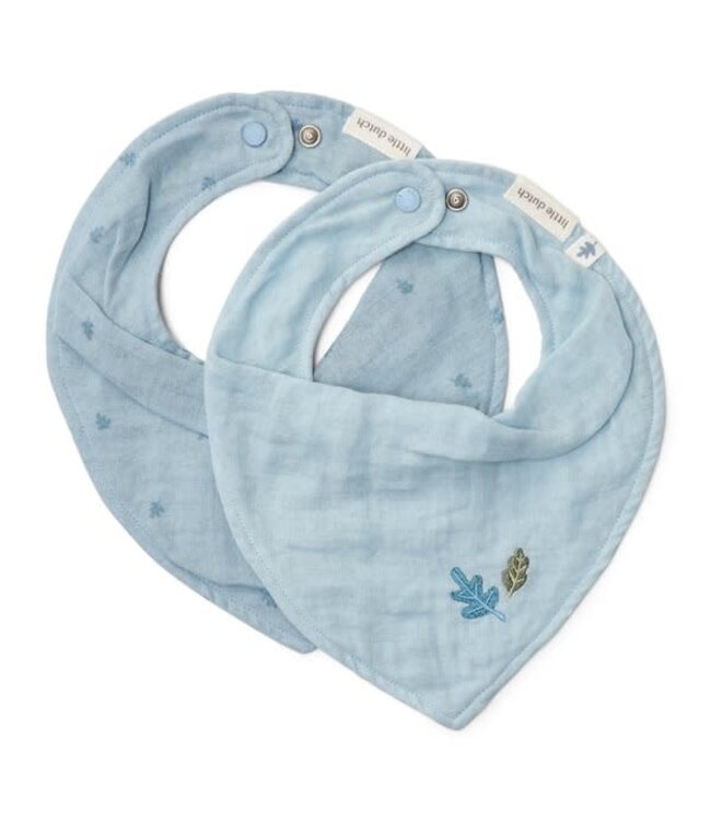 Little Dutch Little Dutch - Bandana slab set van 2 - Pure Denim Blue