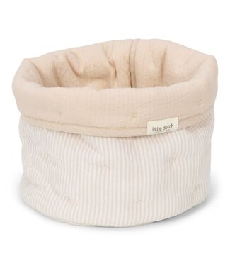 Little Dutch Little Dutch - Commodemandje klein - Pure Soft Beige Stripe