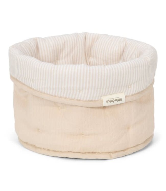 Little Dutch Little Dutch - Commodemandje klein - Pure Soft Beige Stripe