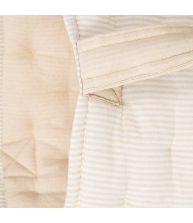 Little Dutch Little Dutch - Opbergmand groot - Pure Soft Beige Stripe