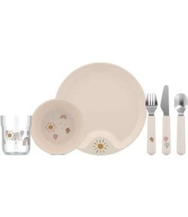 Mepal Mepal - Set kinderservies mio 6-delig Sunshine & Rainbow