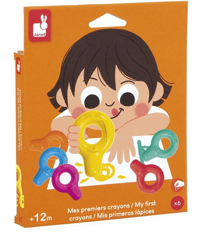 Janod Janod - Mijn eerste krijtjes 6stuks