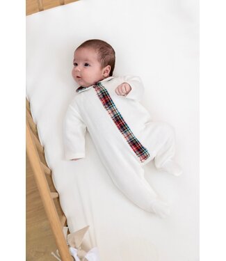 Living Nature Living Nature - Babypakje Raphaël - Ecru + ruitjes