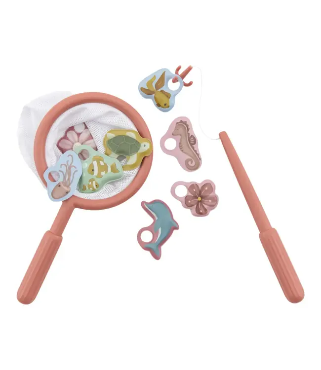 Little Dutch Little Dutch - bad visspel met hengel - roze