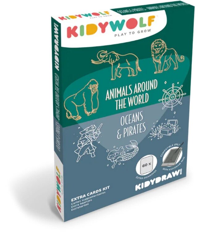 Kidywolf Kidywolf - Kidydraw Mini Refill - Animals & Pirates