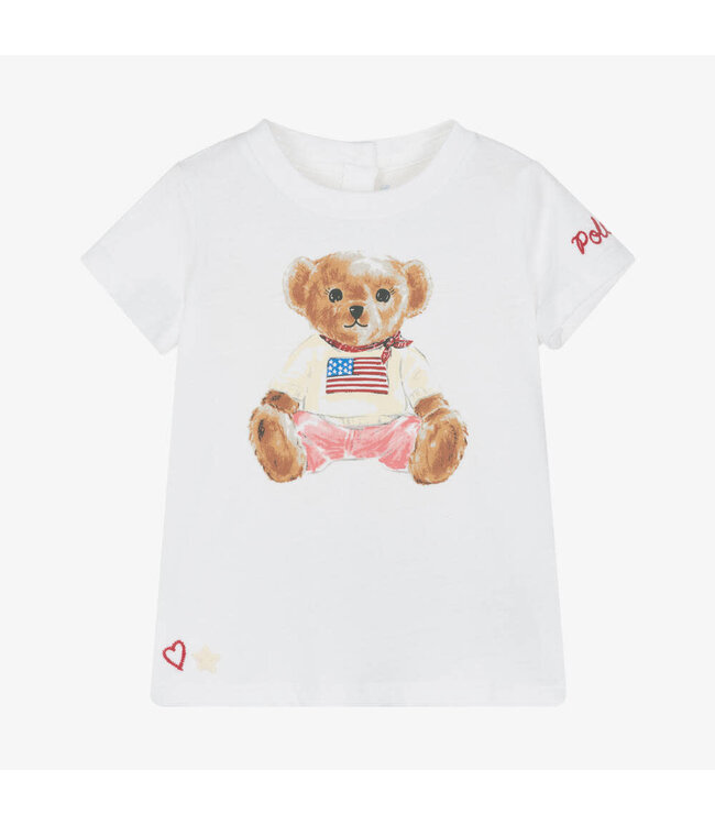 Ralph Lauren Ralph Lauren - Katoenen jersey T-shirt met Polo Bear girl