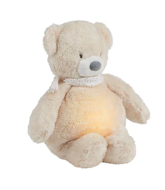 Nattou Nattou - Nachtlampen - Sleepy Beer Knuffel Nachtlamp Beige
