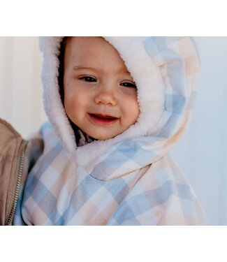 Aeromoov  - Winter Poncho - Checker Grey Cream