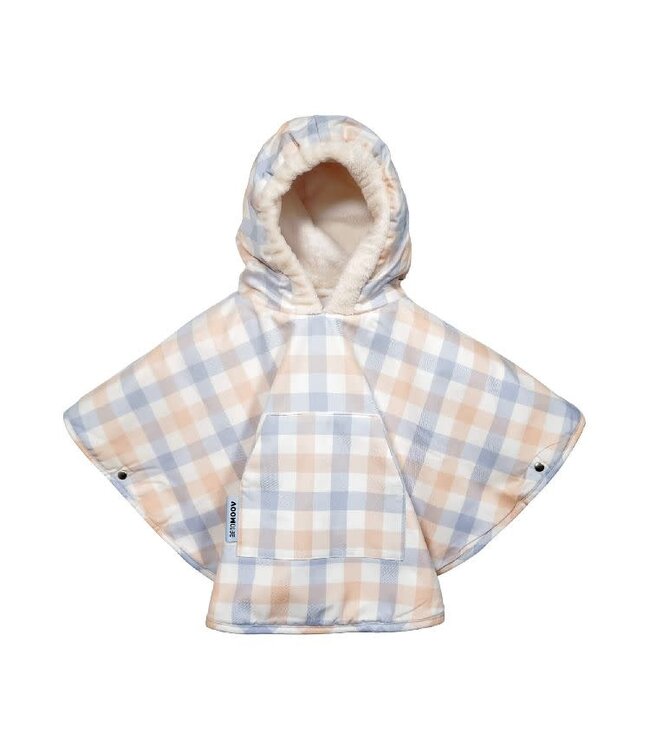 Aeromoov  - Winter Poncho - Checker Grey Cream