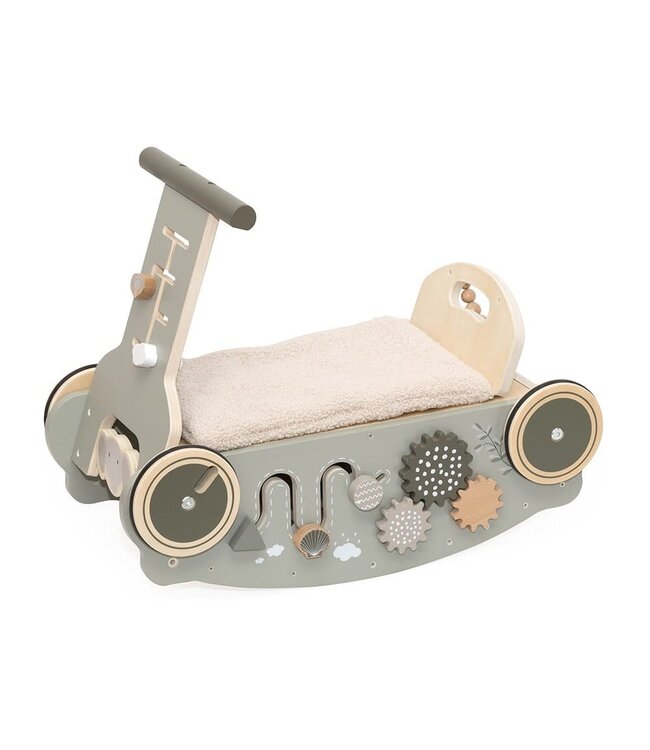Label Label Label Label - 3 in 1 Rocker, Walker and Car - Olive Green