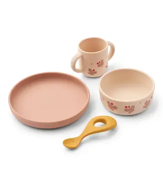 Liewood Liewood -  Vivi Printed tableware set - Butterfly / Apple Blossom