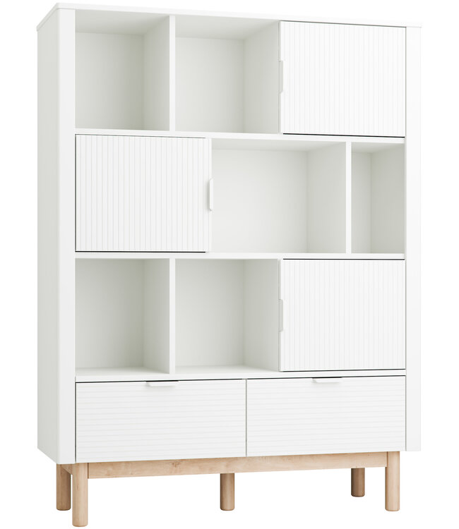 Pinio Pinio - Miloo -  bookcase wide - White