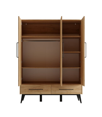 Pinio Pinio - Retro - 3-door wardrobe - Oak