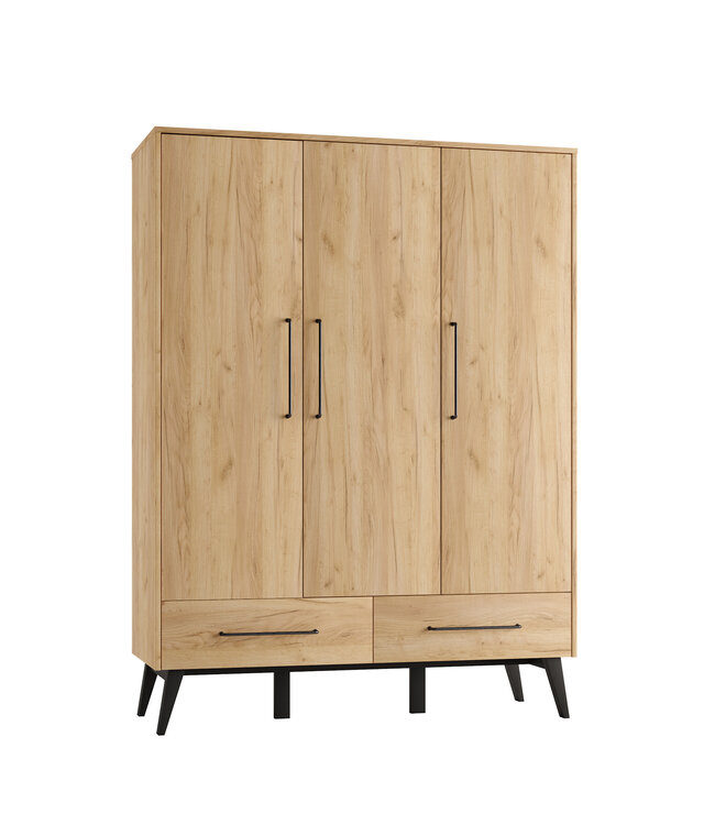 Pinio Pinio - Retro - 3-door wardrobe - Oak