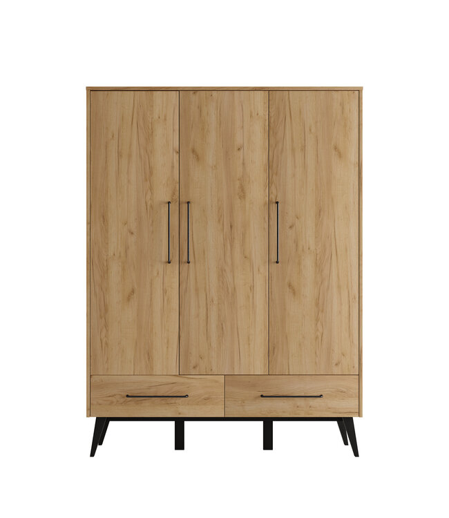 Pinio Pinio - Retro - 3-door wardrobe - Oak