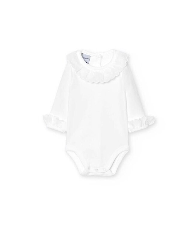 Babidu Babidu - Body lange mouw C.Puntilla wit