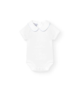 Babidu Babidu - Body M/C Cuello Bebe Pique Celeste