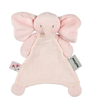 Nattou Nattou - Fanfan - Mini Doudou Olifant Roze