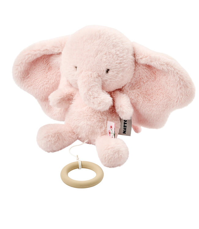 Nattou Nattou - Fanfan - Muziektrekker Olifant Roze