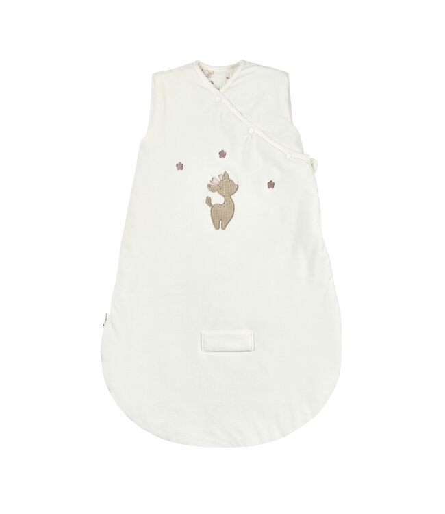 Nattou Nattou - Fanfan - Slaapzak Wit Velours 70 Cm Tog 2,5