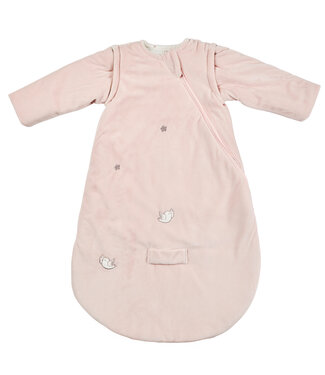 Nattou Nattou - Fanfan - Slaapzak Roze Velours 70 Cm Met Afneembare Mouwen Tog 2,5