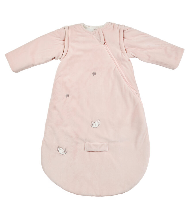 Nattou Nattou - Fanfan - Slaapzak Roze Velours 70 Cm Met Afneembare Mouwen Tog 2,5