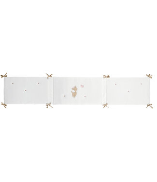 Nattou Nattou - Fanfan - Bedbumper Zacht Velours Wit