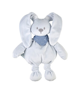 Nattou Nattou - Lapidou - Knuffel Pastel Blauw Met Bandana