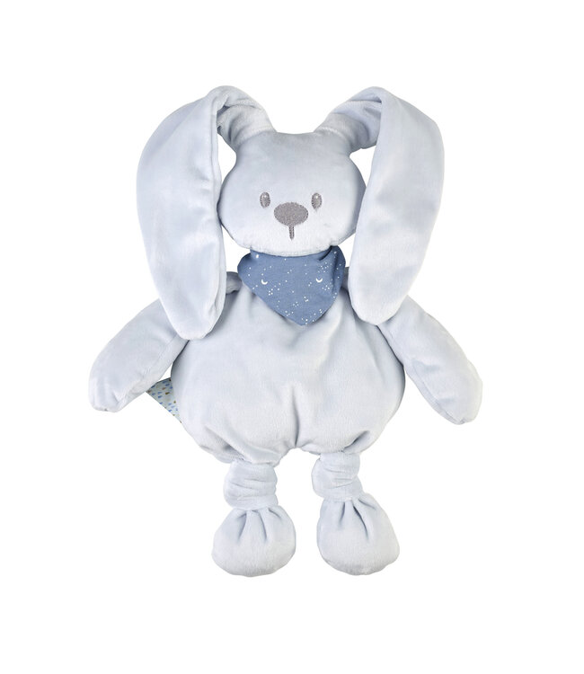 Nattou Nattou - Lapidou - Knuffel Pastel Blauw Met Bandana