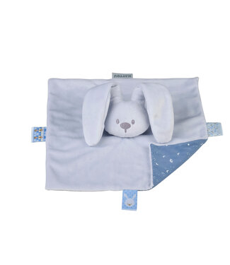 Nattou Nattou - Lapidou - Doudou Pastel Blauw Met Gedrukt Motief