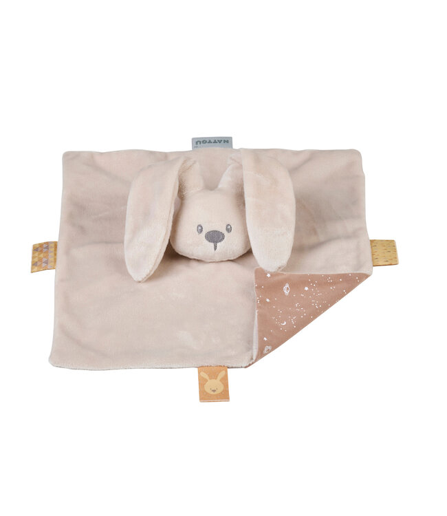 Nattou Nattou - Lapidou - Doudou Zand Kleur Met Gedrukt Motief