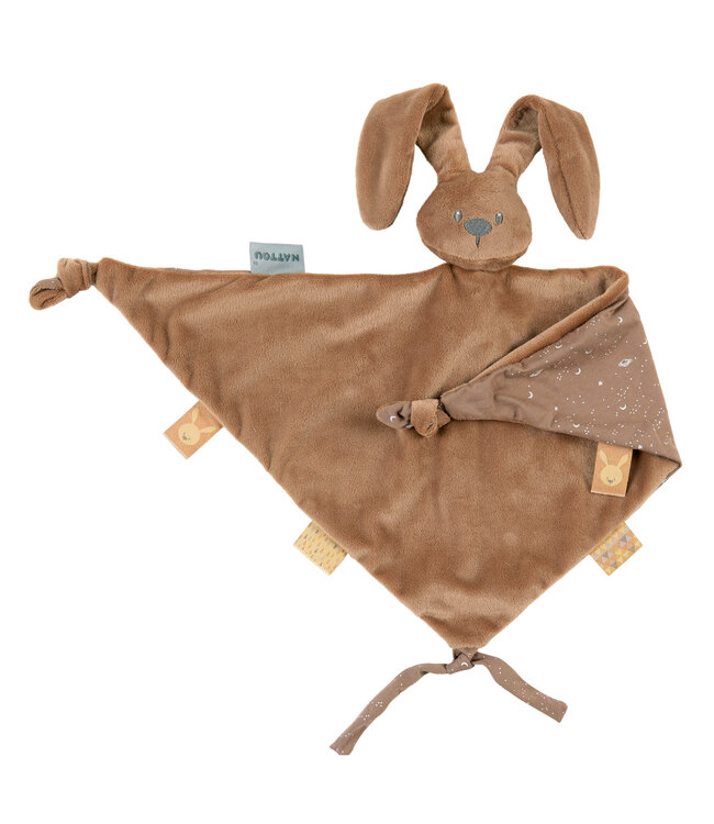 Nattou Nattou - Lapidou - Maxi-Doudou Mokka Met Gedrukt Motief