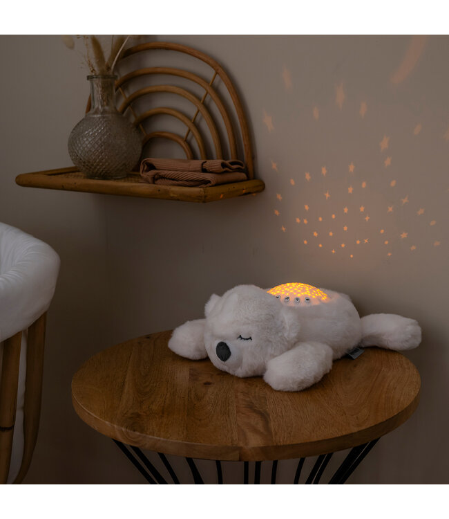 Nattou Nattou - Nachtlampen - Nachtlamp Projector Beer Wit