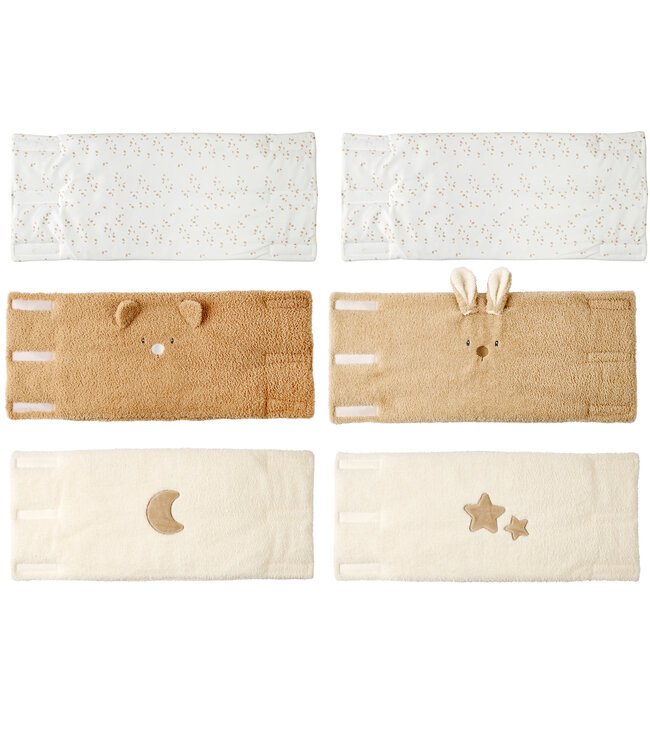 Nattou Nattou - Teddy - Bedbeschermers Set Van 6 Stucks