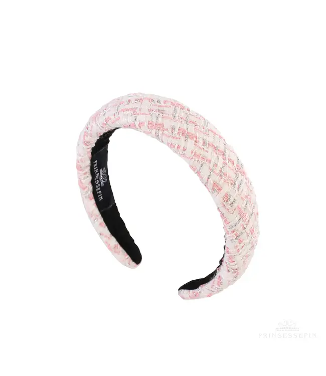 Prinsessefin Prinsessefin - Alice Band - Helena - Plaid Pink/Silver