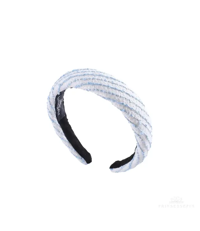 Prinsessefin Prinsessefin - Alice Band - Helena - Stripes French Blue