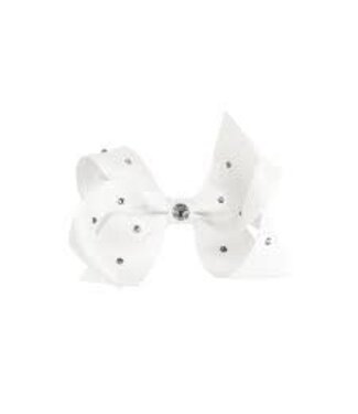 Prinsessefin Prinsessefin - Pearl and Crystal Bows - Gabriella - Off White