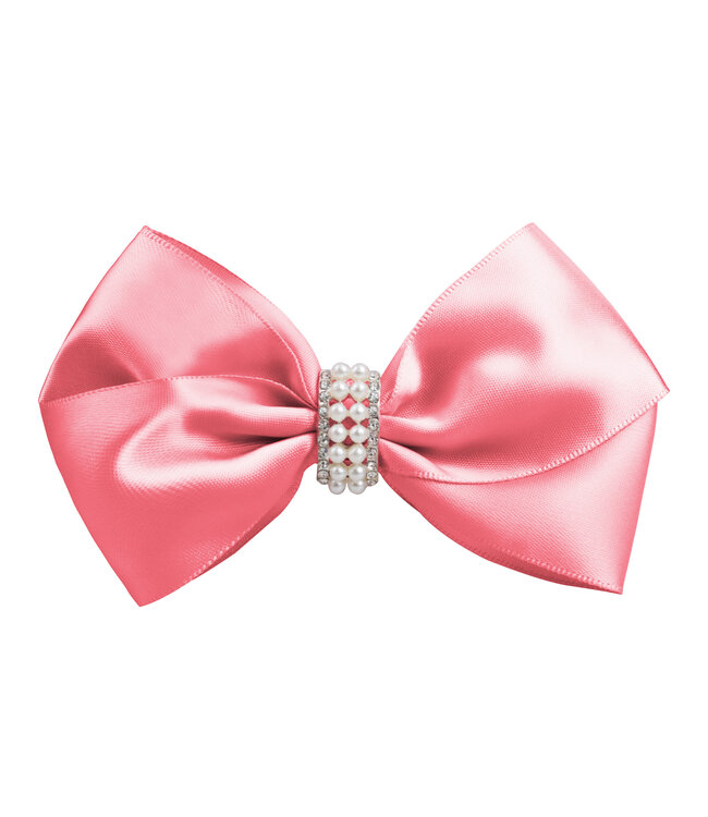 Prinsessefin Prinsessefin - Girls Bow XL - Maud - Coral Rose