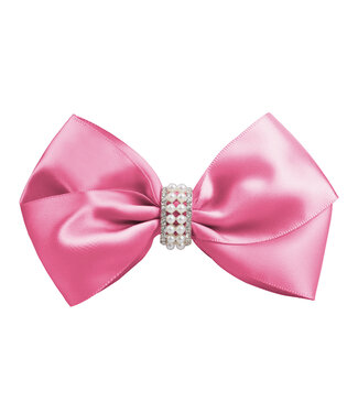 Prinsessefin Prinsessefin - Girls Bow XL - Maud - Hot Pink